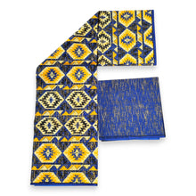Lade das Bild in den Galerie-Viewer, Afrikanischer Druckstoff - Zweifarbiger Druck Polycotton - 6 Yards Kombination (4+2 Yards) PO-5032
