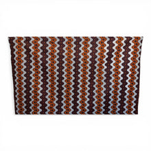 Charger l'image dans la galerie, Sarong / pareo - Cotton Beachwear wrap skirt / baby carrier wrap - Orange Burgundy Wavy Stripe Bloom
