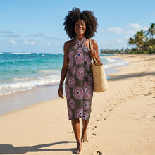 Charger l'image dans la galerie, Paréo / sarong - Jupe portefeuille en coton pour plage / porte-bébé - Mélange - Anneau de puits d'eau 2
