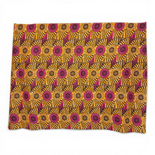 Load image into Gallery viewer, Sarong / pareo - Cotton Beachwear wrap skirt / baby carrier wrap - Brown Yellow Circle Rays
