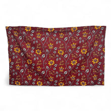 Load image into Gallery viewer, Sarong / pareo - Cotton Beachwear wrap skirt / baby carrier wrap - Red Flower stems
