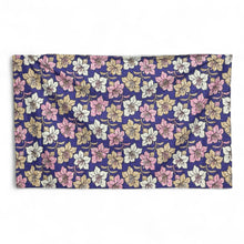 Load image into Gallery viewer, Sarong / pareo - Cotton Beachwear wrap skirt / baby carrier wrap - Purple Flowers
