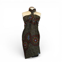 Load image into Gallery viewer, Sarong / pareo - Cotton Beachwear wrap skirt / baby carrier wrap - Orange Dotted Print
