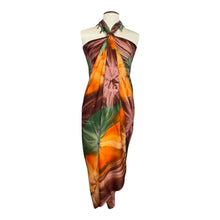 Charger l'image dans la galerie, Sarong / pareo - Beachwear wrap skirt - Tie dye Orange
