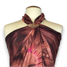 Load image into Gallery viewer, Sarong / pareo - Beachwear wrap skirt - Brown tie dye
