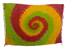 Afbeelding in Gallery-weergave laden, Sarong / pareo - Strandkleding wikkelrok - Tie-dye multicolor
