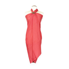 Load image into Gallery viewer, Sarong / pareo - Beachwear wrap skirt - Pastel red
