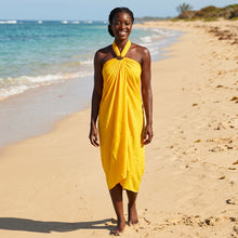 Afbeelding in Gallery-weergave laden, Sarong / pareo - Strandkleding wikkelrok - Geel
