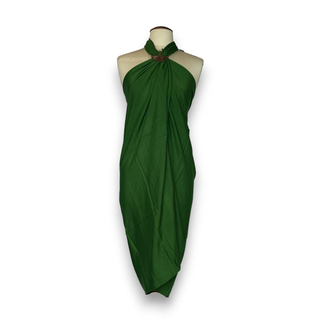 Sarong / pareo - Jupe portefeuille de plage - Vert