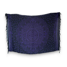Lade das Bild in den Galerie-Viewer, Sarong / Pareo - Strandbekleidungs-Wickelrock - Lila Mandala
