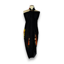 Charger l&#39;image dans la galerie, Sarong / pareo - Jupe portefeuille de plage - Tie dye Noir
