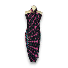 Charger l&#39;image dans la galerie, Sarong / pareo - Jupe portefeuille de plage - Rose paon
