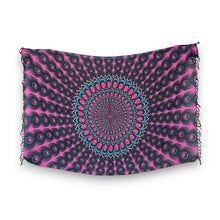 Charger l&#39;image dans la galerie, Sarong / pareo - Jupe portefeuille de plage - Rose paon
