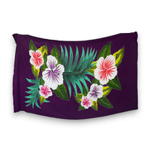 Lade das Bild in den Galerie-Viewer, Handbemalter Sarong / Pareo - Strandbekleidungs-Wickelrock - Lila
