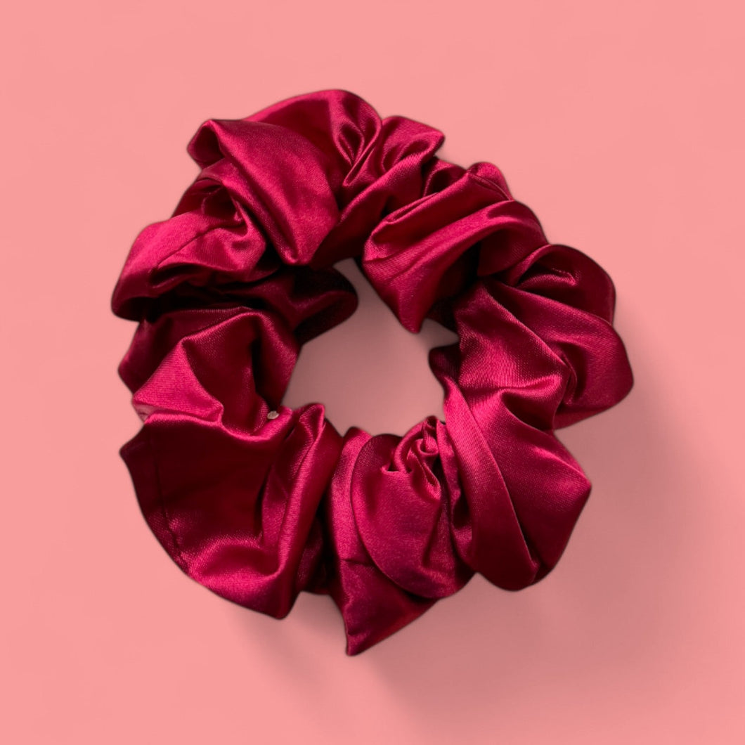 Deluxe Scrunchie Satin – Haarschmuck – Rot