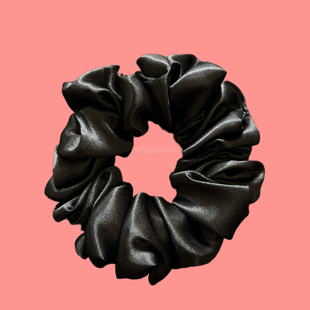 Deluxe Scrunchie Satin – Haarschmuck – Schwarz