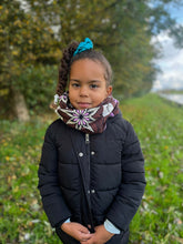 Load image into Gallery viewer, African print Turtleneck Winter scarf for Kids Unisex - Brown
