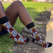 Load image into Gallery viewer, 5 pairs - African socks / Afro socks / African print socks - Kuba
