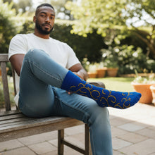 Load image into Gallery viewer, 5 pairs - African socks / Afro socks - Blue
