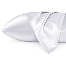 Lade das Bild in den Galerie-Viewer, Satin pillow case Silver grey 60 x 70 cm pillow size - Silky satin pillowcase / cushion cover
