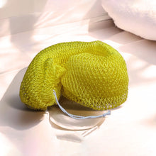 Charger l&#39;image dans la galerie, 5 pièces - Éponge filet africaine / Filet exfoliant africain / Éponge Sapo - Jaune
