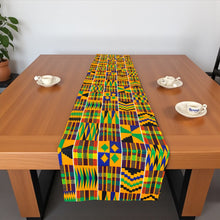 Charger l&#39;image dans la galerie, African print table runner - Table cloth - Yellow kente
