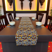 Charger l&#39;image dans la galerie, African print table runner - Table cloth - Brown Bogolan
