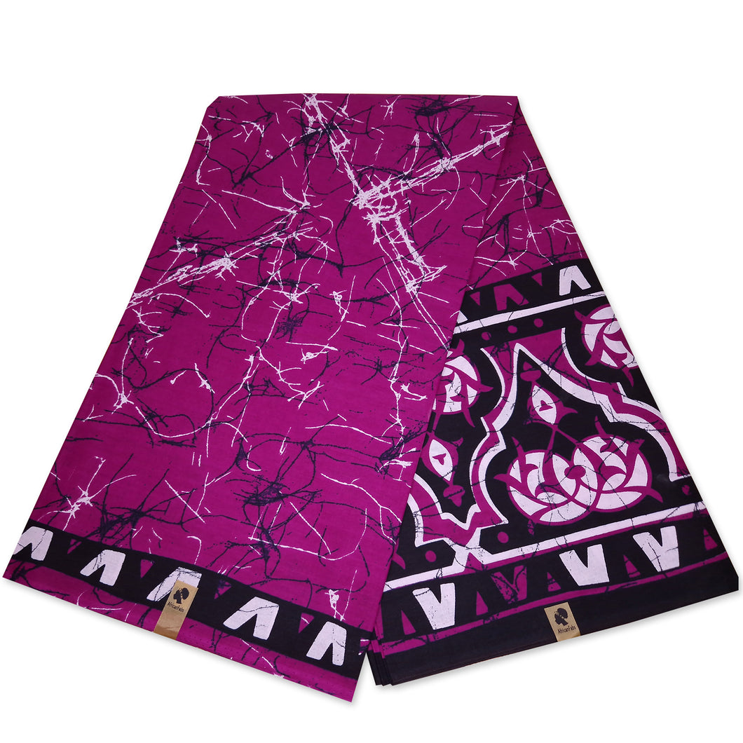6 Yards - African print fabric - Purple Kampala - 100% cotton