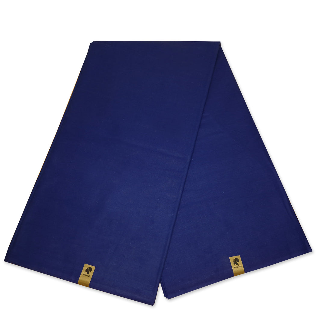 6 Yards - Tissu uni bleu - Couleur unie bleue - 100 % coton
