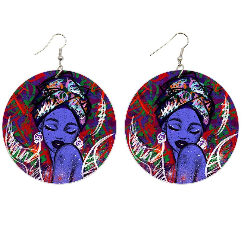 Femme avatar | Boucles d'oreilles d'inspiration africaine