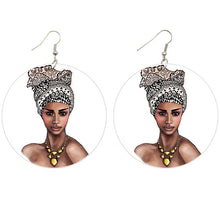 Load image into Gallery viewer, White Turban | African inspired earrings
