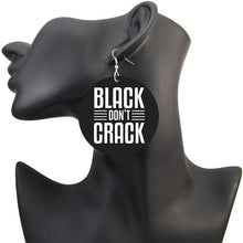 Load image into Gallery viewer, Black don&#39;t Crack | African inspired earrings
