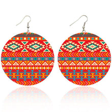 Afbeelding in Gallery-weergave laden, Orange red tribals | African inspired earrings
