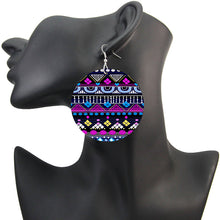 Load image into Gallery viewer, Purple Blue tribals | African inspired earrings
