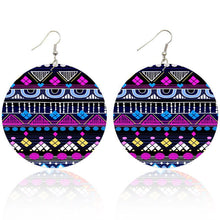 Load image into Gallery viewer, Purple Blue tribals | African inspired earrings
