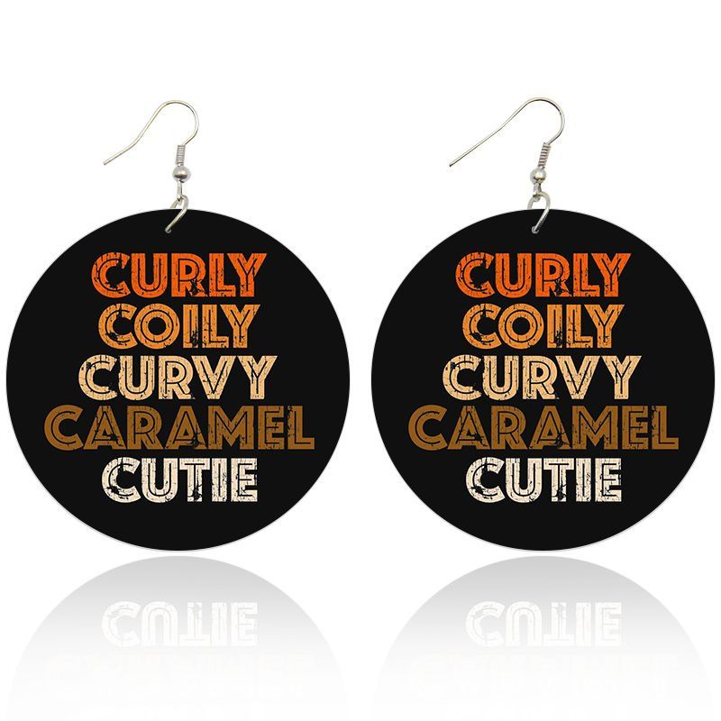 Curly colly curvy - Boucles d'oreilles d'inspiration africaine