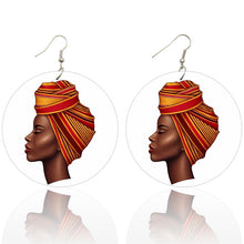 Load image into Gallery viewer, Headwrap Lady | African inspired earrings
