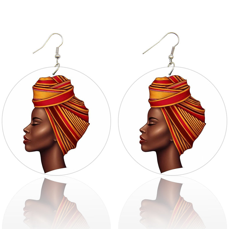 Headwrap Lady | African inspired earrings