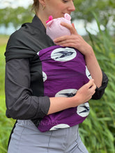 Load image into Gallery viewer, African Print Baby Carrier / Baby sling / baby wrap - Speed bird Purple
