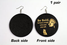 Load image into Gallery viewer, African black wooden earrings  | BE BOLD
