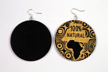 Charger l&#39;image dans la galerie, Boucles d&#39;oreilles inspirées de l&#39;Afrique | bois &amp; noir 100% naturel
