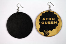 Charger l&#39;image dans la galerie, Boucles d&#39;oreilles ethniques africaines bois | Reine Afro
