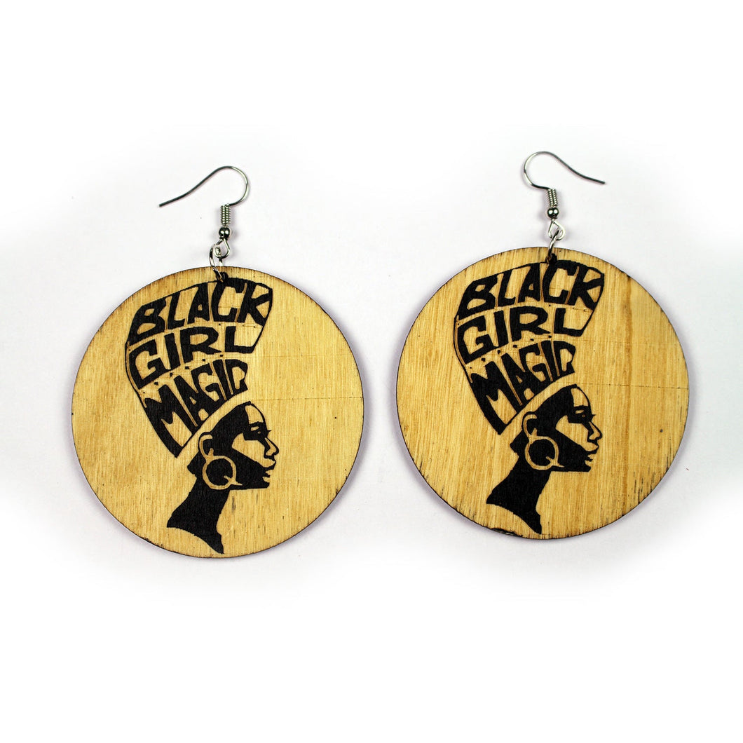 African earrings wood | Black girl magic