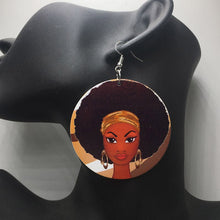 Load image into Gallery viewer, Africa inspired earrings | Afro girl
