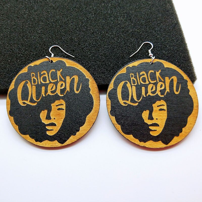 Von Afrika inspirierte Ohrringe | Schwarze Königin