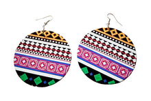 Load image into Gallery viewer, Africa inspired earrings | Pink tribal

