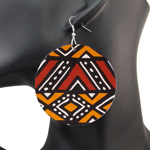 Orange mud | African inspired earrings