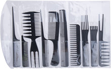 Load image into Gallery viewer, 10 complete sets - Ten pieces Professional styling comb set - Hair comb set - Great for All Hair Types &amp; Styles
