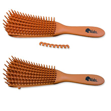 Load image into Gallery viewer, Afabs® Detangler brush | Detangling brush | Comb for curls | Afro hair brush | Orange
