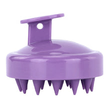 Load image into Gallery viewer, Scalp massager - silicone hair brush - scalp brush - massage brush - head massager - Purple
